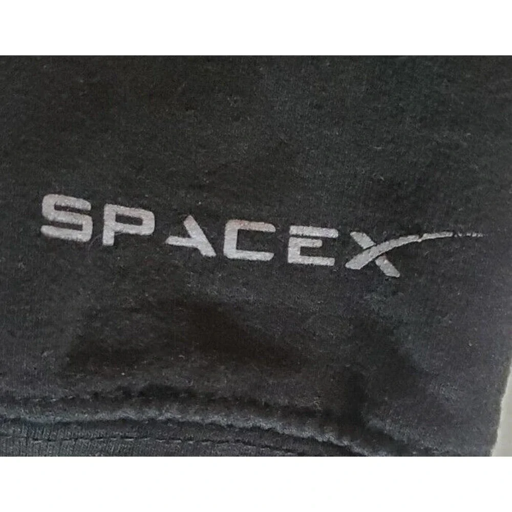 SpaceX Hoodie Pullover Falcon Heavy Earth Black Men’s Size Medium - Picture 7 of 8